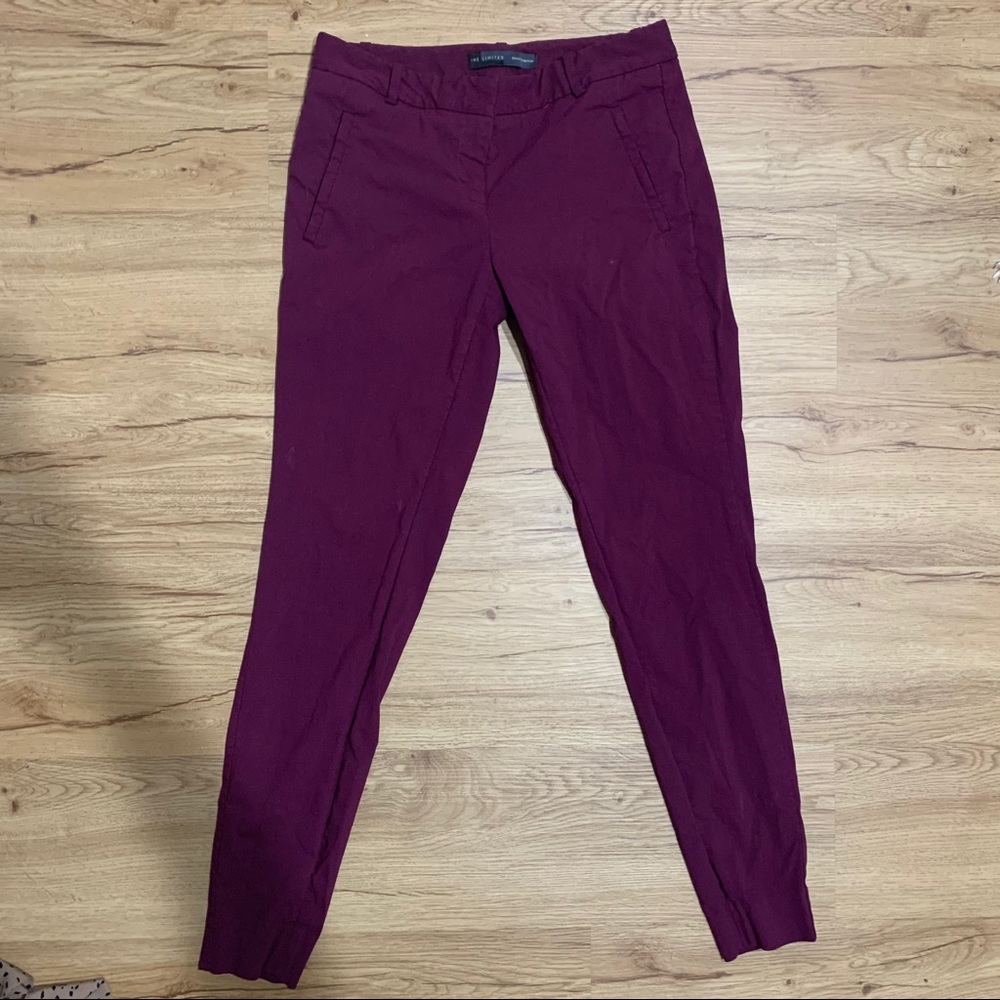 purple office pants The Limited 2R